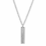 Elaine's Engraved Tag Necklace
