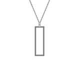 Hensley's Hanging Cutout Streets Necklace - GNRTN