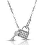 Leisla's Lock and Heart Key Necklace - GNRTN