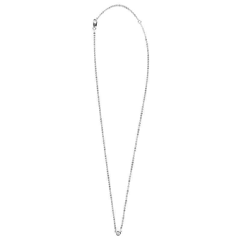 SOLITAIRE BEZEL SET SINGLE STONE NECKLACE - GNRTN