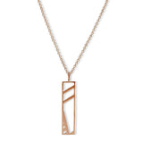 Hensley's Hanging Cutout Streets Necklace