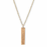 Elaine's Engraved Tag Necklace