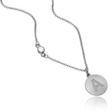 Rylie's Round Serif Necklace with Stone